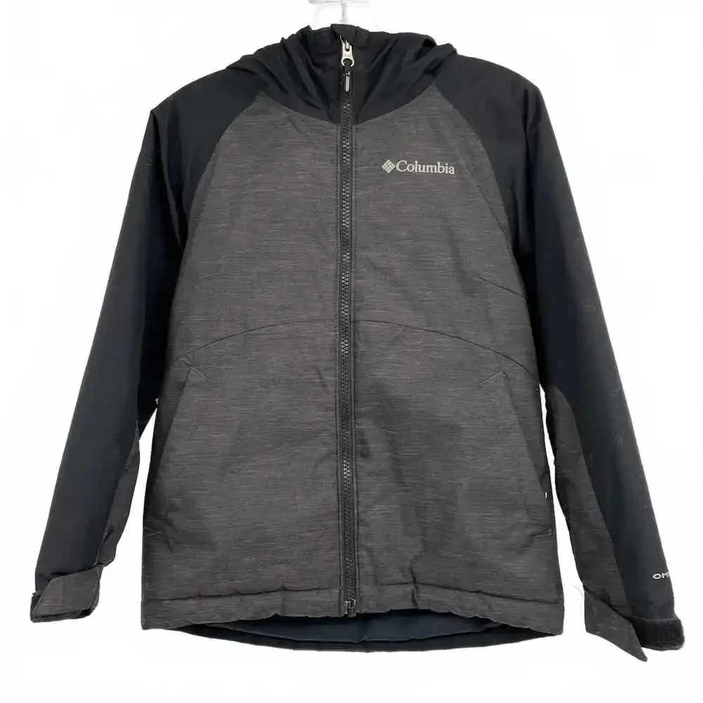 Columbia Gray Black Zip-Up Jacket | Boys Size 6 Regular